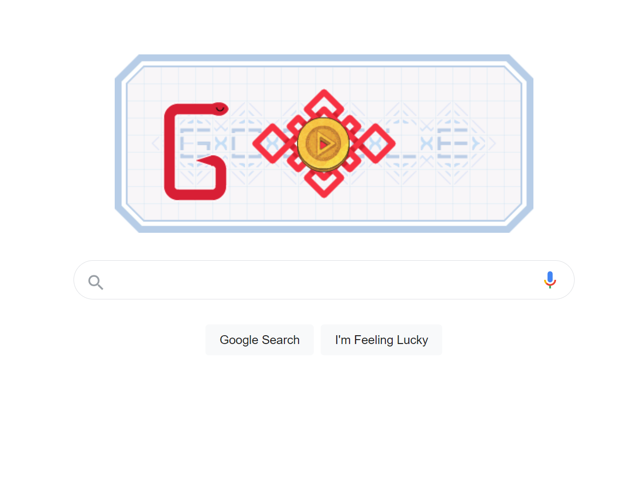 Google Homepage Snake Apple Game